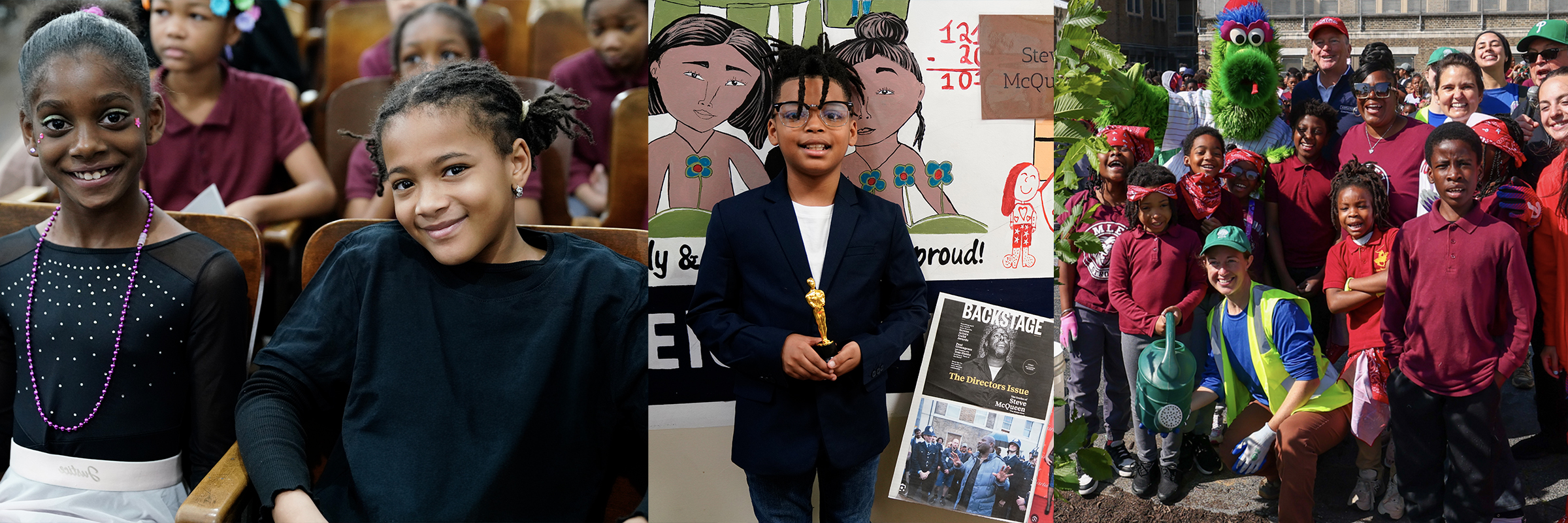 Students at Eleanor C. Emlen School